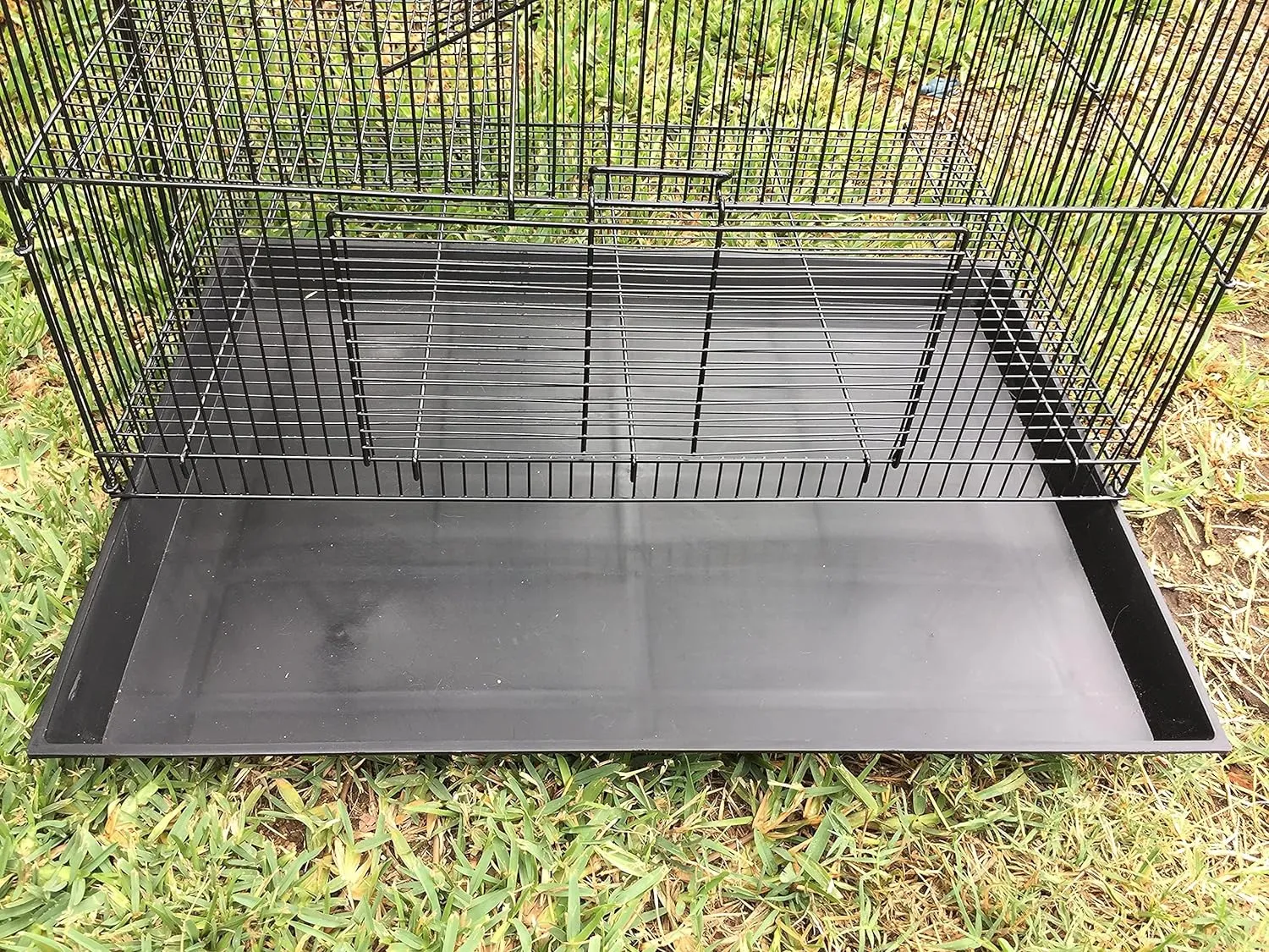 3-Levels Easy Portable Collapsible Ferret Chinchilla Sugar Glider Rats Mouse Animal Critter Chew-Proof Metal Carrier Travel Cage with Narrow 3/8-Inch Bar Spacing Easy to Setup No Tools Needed