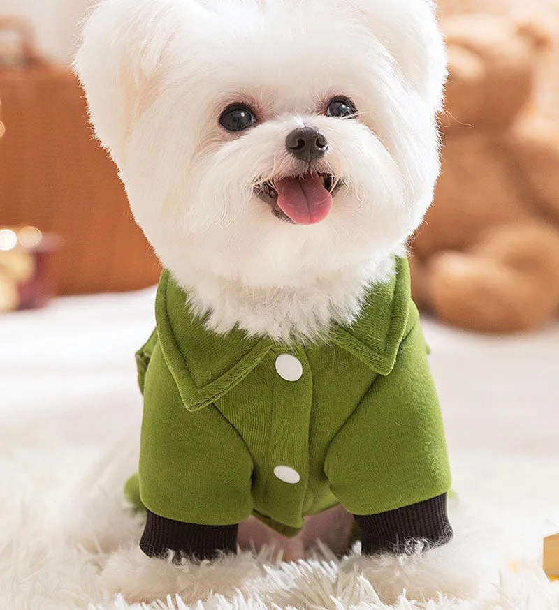 Autumn and winter dog college style cool uniform traction four-legged student uniform sweater cat shoulder bag pet dog clothes