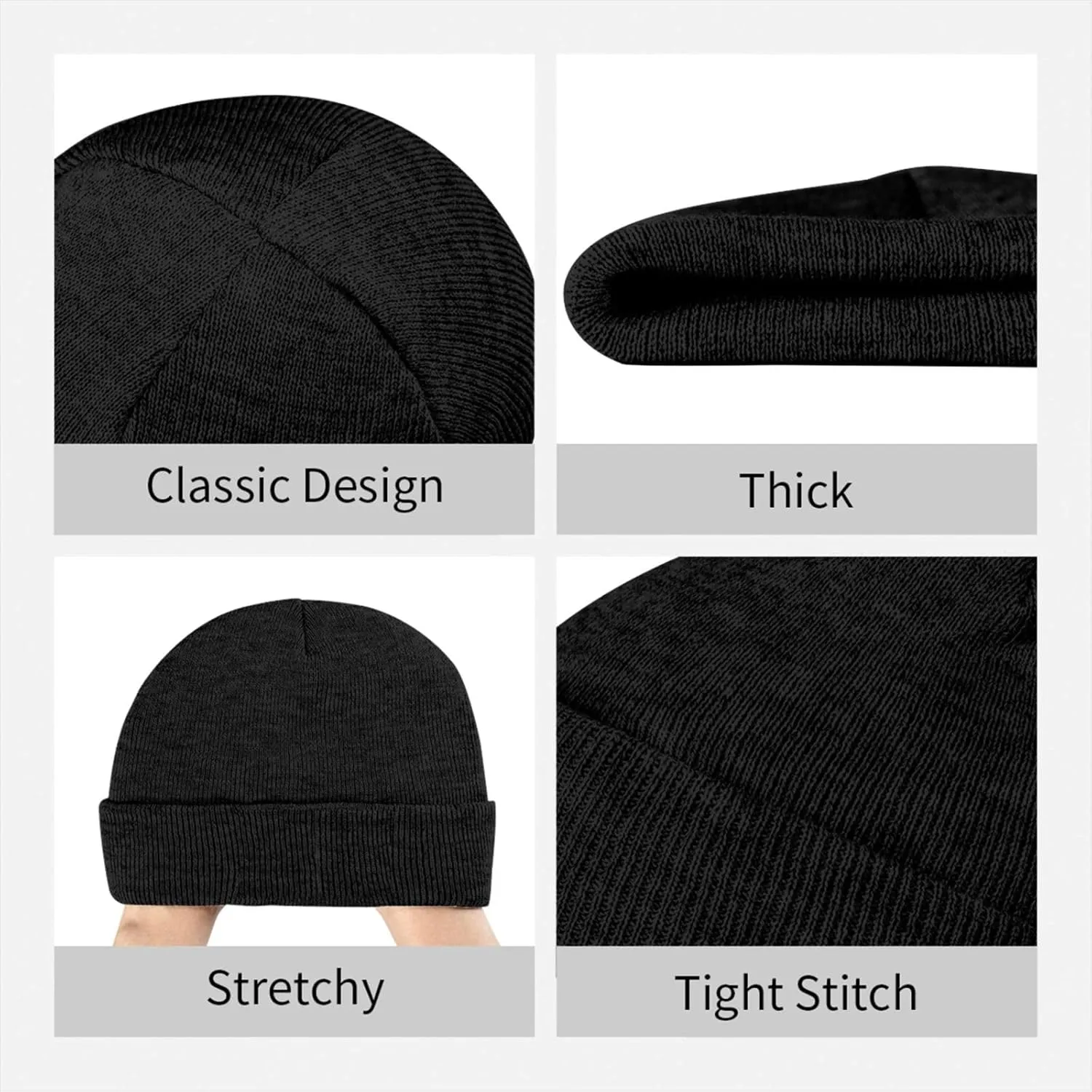 Beanie Hat for Women Men Poodles Dogs Knitted Hat Warm Winter Hat