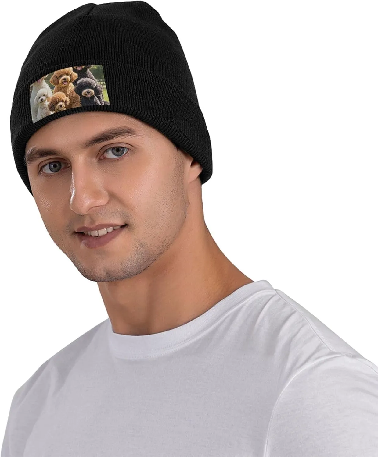 Beanie Hat for Women Men Poodles Dogs Knitted Hat Warm Winter Hat