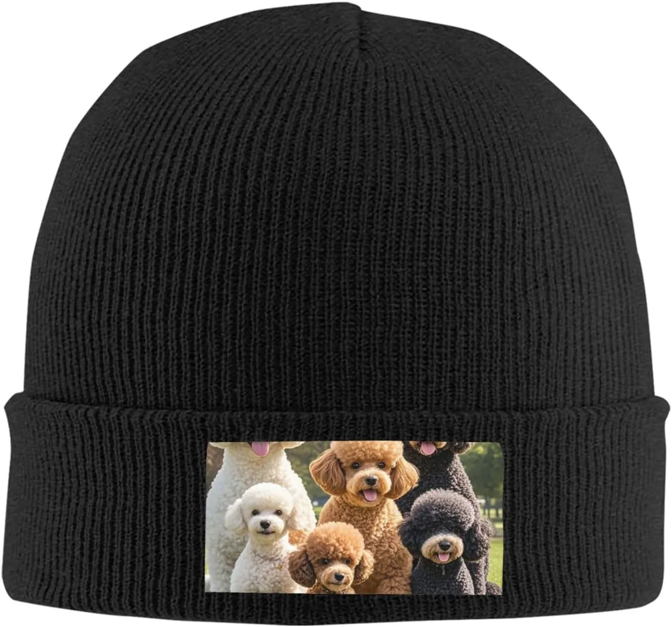 Beanie Hat for Women Men Poodles Dogs Knitted Hat Warm Winter Hat