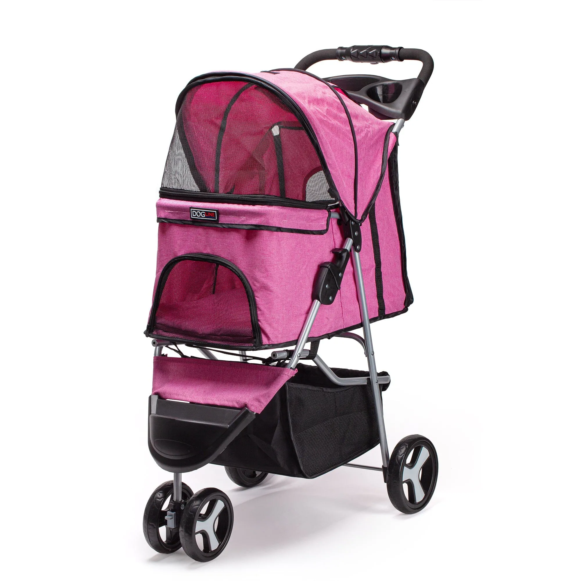 Casual Pet Stroller with a Removable Cup Holder