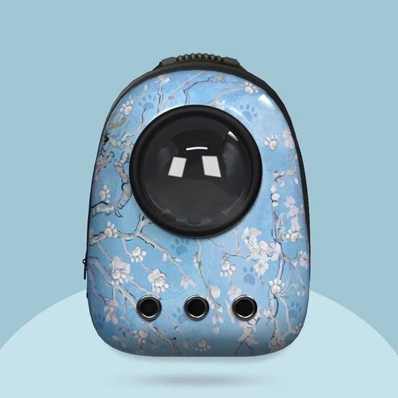 Cat Backpack Cat Carrier Fat Cat Bag Breathable Transport Travel Bag Dog Space Capsule Pet Capsule Astronaut Backpack for Pets
