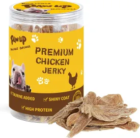 Chicken Jerky Dog Treats, Lower Moisture Content, Healthy Premium Chewy Dog Jerky Treats, 10.6 oz