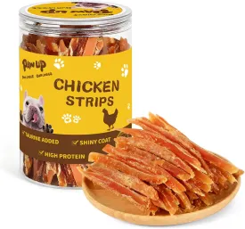 Chicken Jerky Strips Dog Treats, Training Treats for Dogs w/Taurine, Low Fat, Natural Chicken Jerky Cuts, 12.5 oz