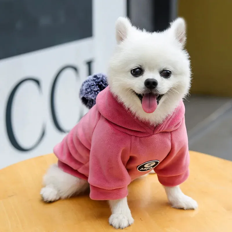 Cute Fleece Hoodie For Small Pet Puppy Kitty