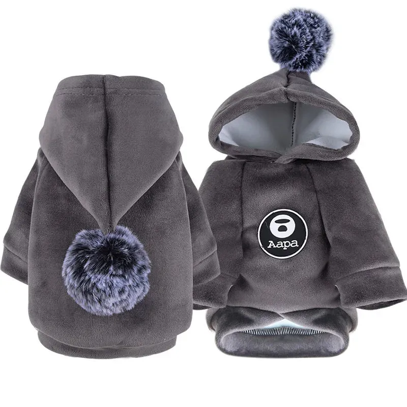 Cute Fleece Hoodie For Small Pet Puppy Kitty