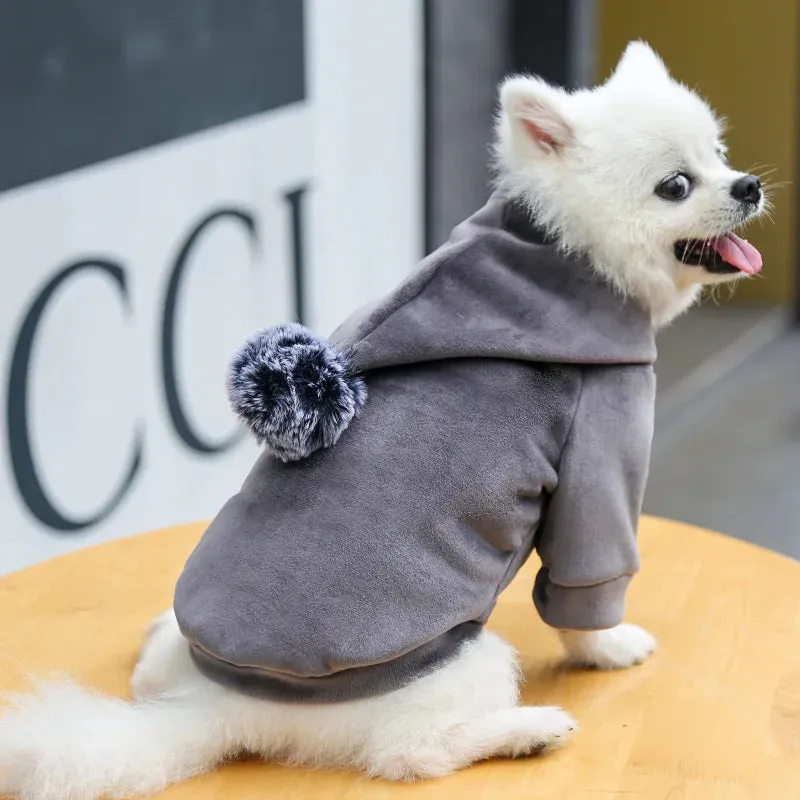 Cute Fleece Hoodie For Small Pet Puppy Kitty