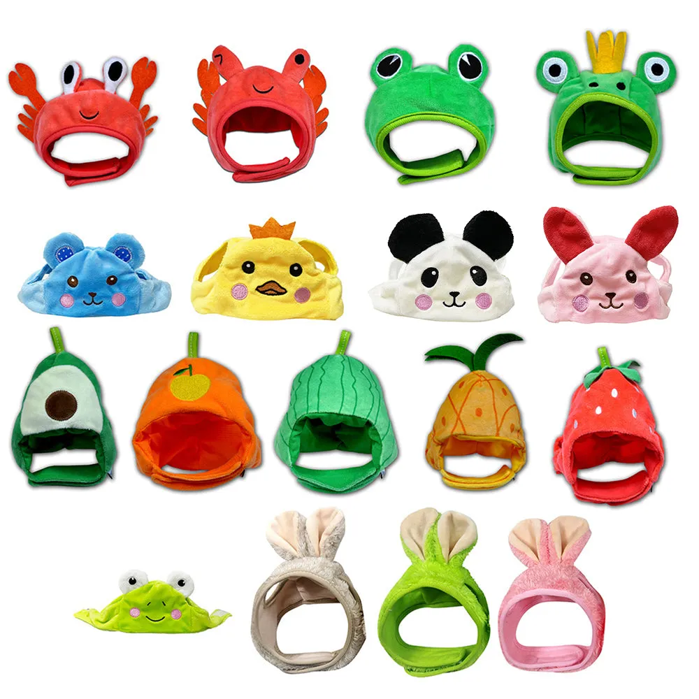 Cute Pet Hat for Cat Dress Up Dog Costume Halloween Christmas Cosplay Warm Headwear Dogs Hats