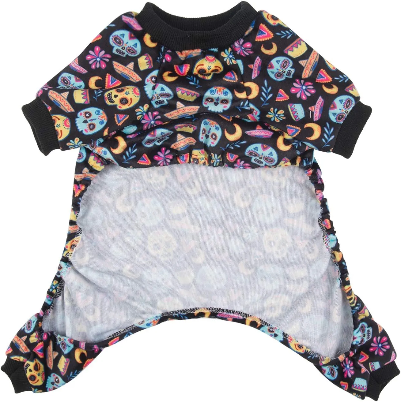 CuteBone Small Dogs Outfit Soft Puppy Onesies Pjs Dog Pajamas Pet Coat Cat Apparel Comfy Doggie Jumpsuit Bodysuit for All Seasons P73XS