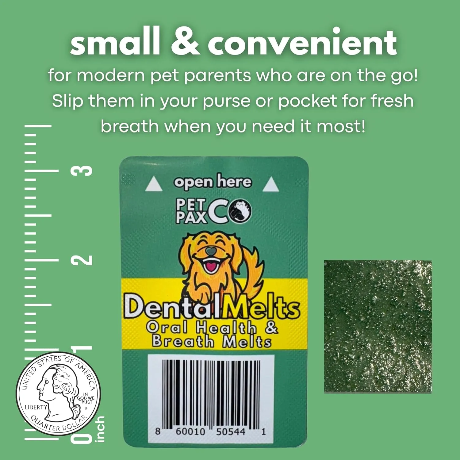 Dog Bad Breath Dental 30 Strips - DentalMelts for Dogs  Fresh Breath, Supports Oral Hygiene, Breath Treats for Dogs, Vet-Approved Dental Care, Low Calorie, No Fillers, No chew Dental Health