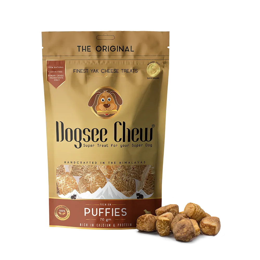 Dogsee Dog Chew Yak Cheese Treats Puffies 70g
