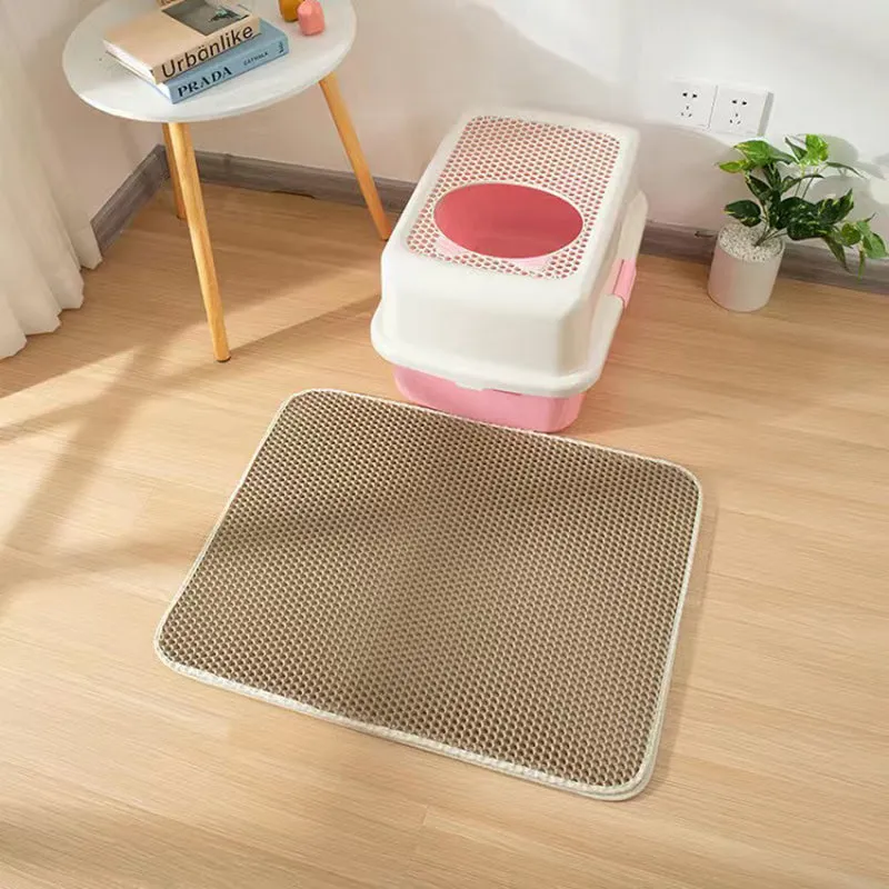 Double Layer EVA Pet Cat Litter Pad Sand Basin Filter Sand Pad Pet Supplies Cat Mat