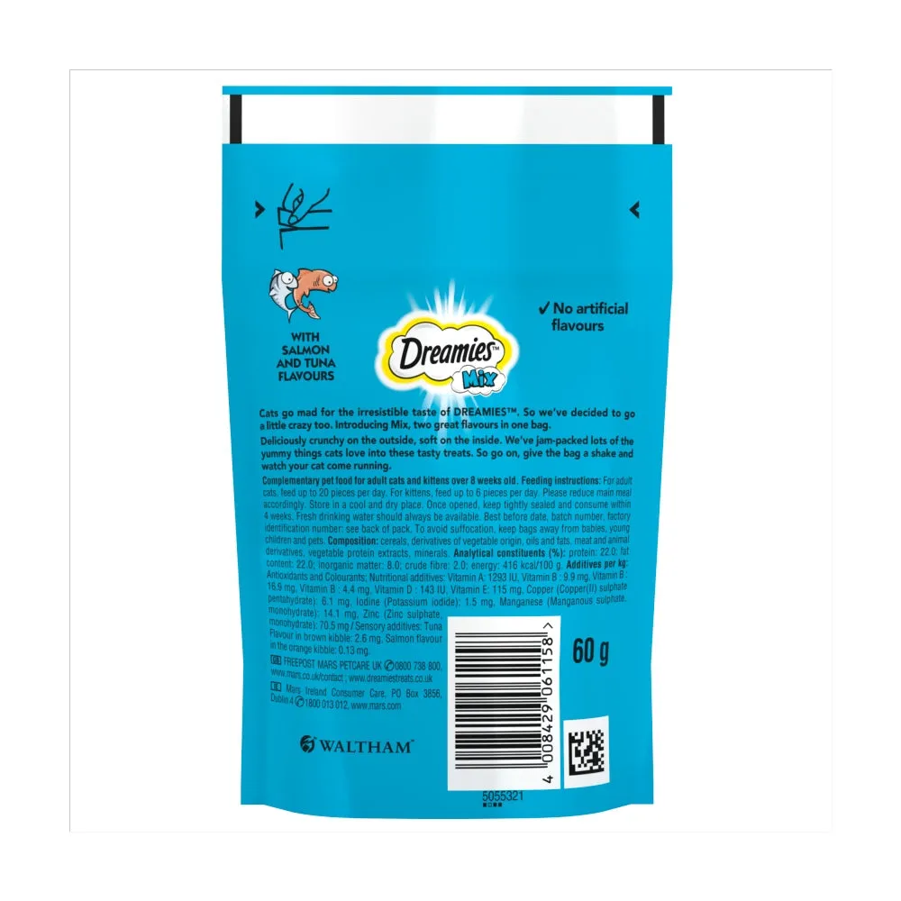 Dreamies | Cat Treats | Salmon & Tuna - 60g