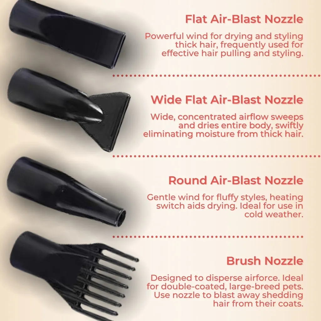Floofi Pet Hair Dryer Advance Button Version Black