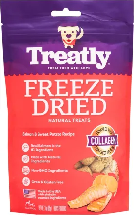Freeze Dried Salmon & Sweet Potato w/Collagen Dog Treats - 3oz/1 Pack