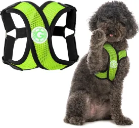 Gooby Comfort X Step in Harness - Green, X-Large - No Pull Small Dog Harness Patented Choke-Free X Frame - Perfect on The Go Dog Harness for Medium Dogs No Pull or Small Dogs