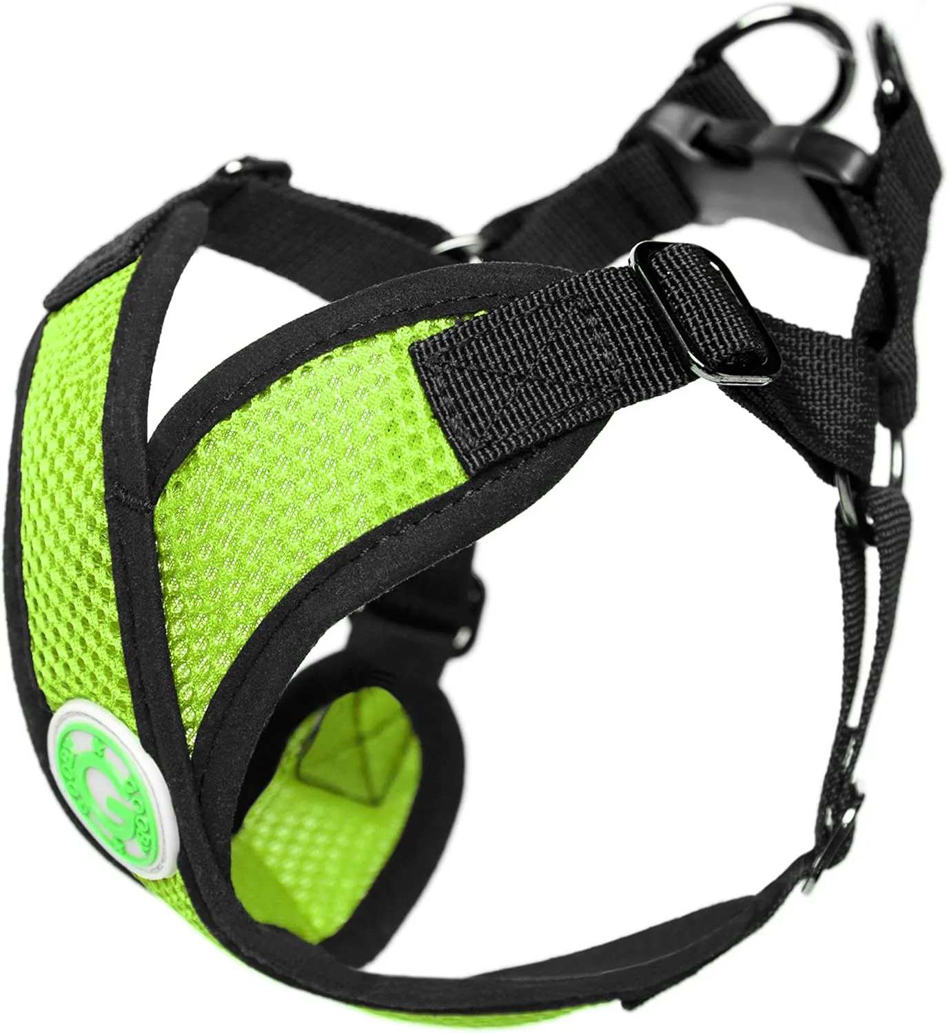 Gooby Comfort X Step in Harness - Green, X-Large - No Pull Small Dog Harness Patented Choke-Free X Frame - Perfect on The Go Dog Harness for Medium Dogs No Pull or Small Dogs