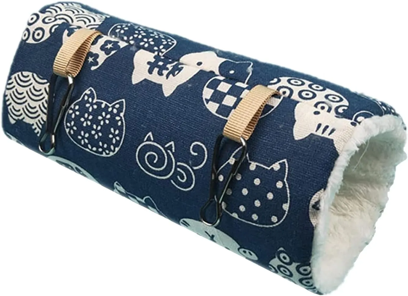 Guinea Pig Tunnel - Warm Hideout & Tunnels That Can Be Hung On Cage Walls, Hammock for Small Pets, Tubes for Guinea Pig Hamster Chipmunk Squirrel Rat