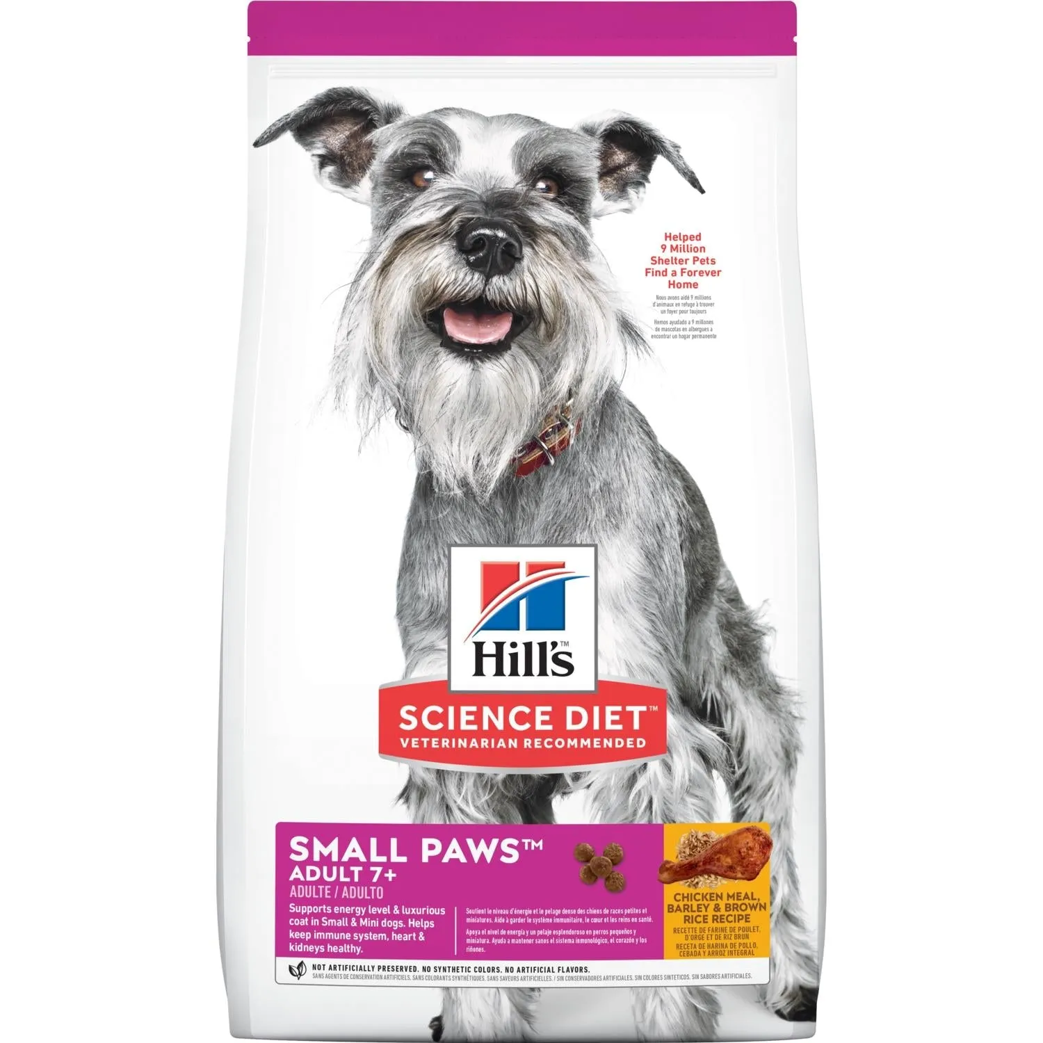 Hill's® Science Diet® Adult 7  Small Paws™ Chicken Meal, Barley & Brown Rice Recipe dog food (4.5-lb)