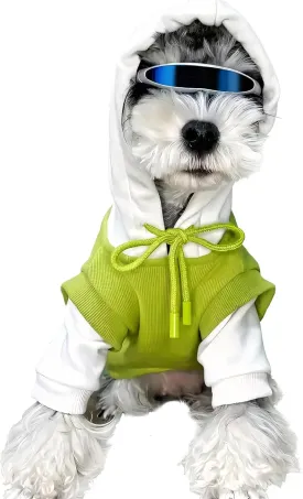 Hoodies Puppy Sweater Dog Coats Soft Brushed Fleece Pet Clothes Hooded Sweatshirt for Dog Cat X-Large (Large)