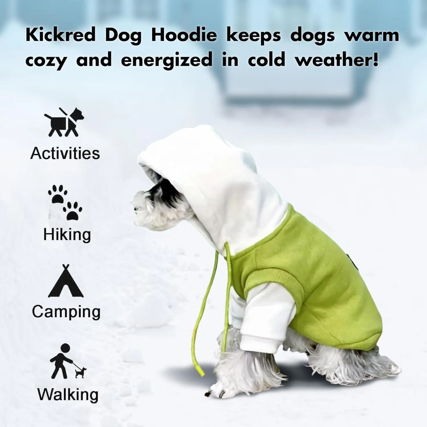 Hoodies Puppy Sweater Dog Coats Soft Brushed Fleece Pet Clothes Hooded Sweatshirt for Dog Cat X-Large (Large)