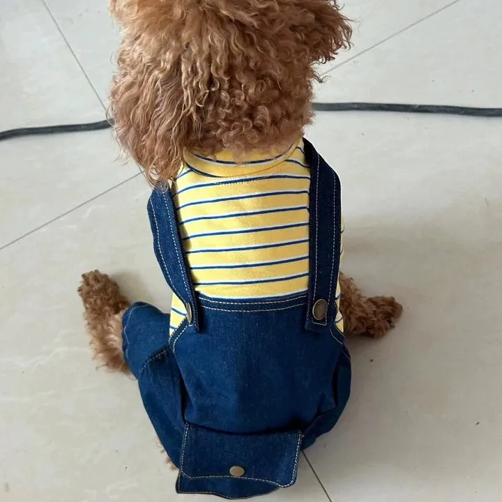 Jeans Four-Legged One Piece Jumpsuit