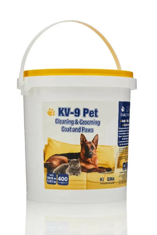 KIVEMA Daily Pet Wipes | Hypoallergenic Dog Wipes | Dog Grooming Wipes | Removes Dirt Unscented Cat and Dog Wipes Pack of 400