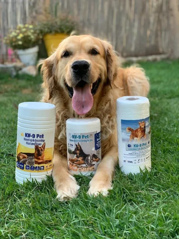 KIVEMA Daily Pet Wipes | Hypoallergenic Dog Wipes | Dog Grooming Wipes | Removes Dirt Unscented Cat and Dog Wipes Pack of 400