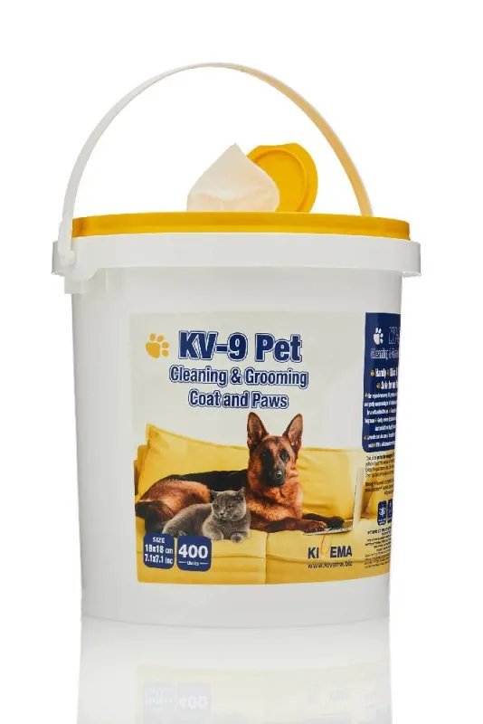 KIVEMA Daily Pet Wipes | Hypoallergenic Dog Wipes | Dog Grooming Wipes | Removes Dirt Unscented Cat and Dog Wipes Pack of 400