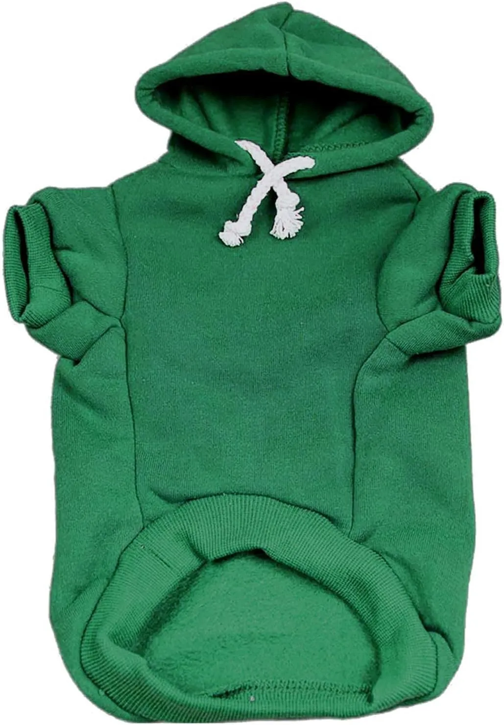 My Mom is Single Dog Hoodie Fleece Lined Pullover Sweatshirt with Leash Hole (Green, 6X-Large 115)