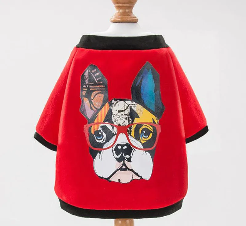 New autumn and winter hooded sweater small and medium-sized dog pet clothes