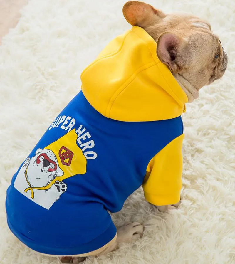 New autumn and winter hooded sweater small and medium-sized dog pet clothes