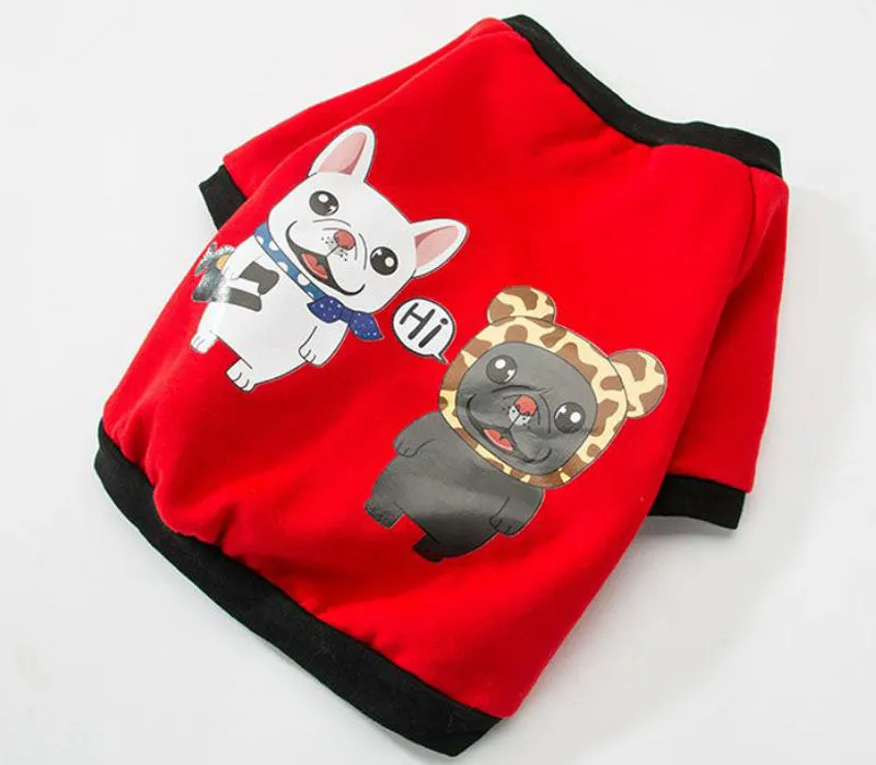 New autumn and winter hooded sweater small and medium-sized dog pet clothes