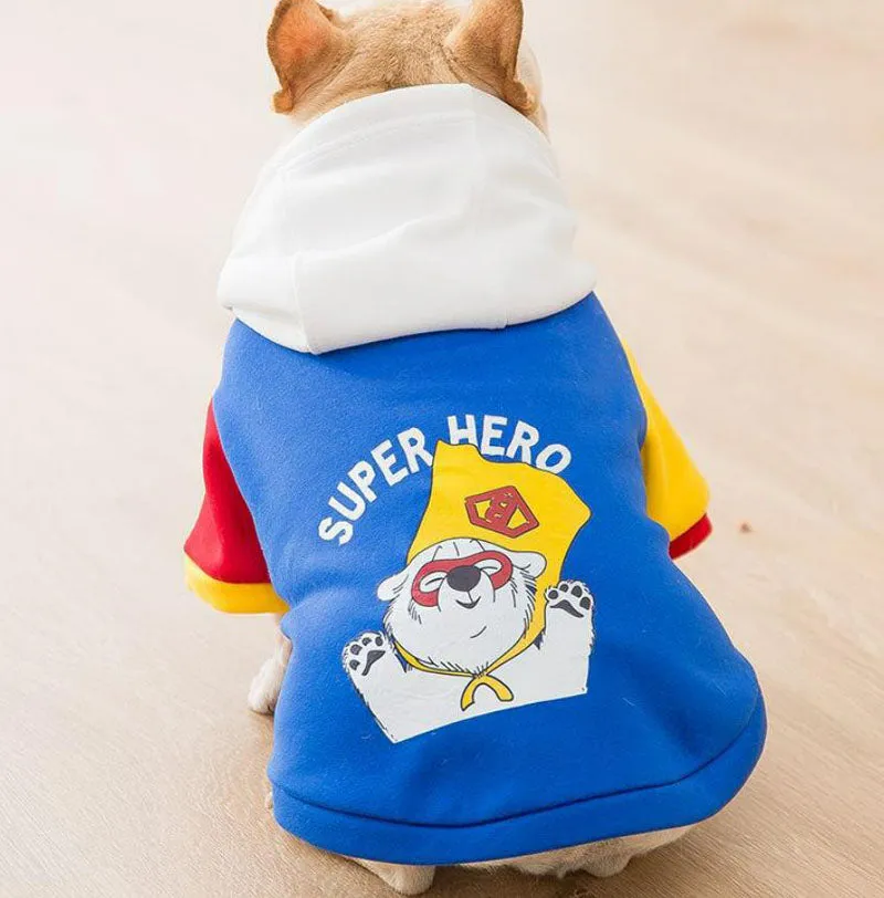 New autumn and winter hooded sweater small and medium-sized dog pet clothes