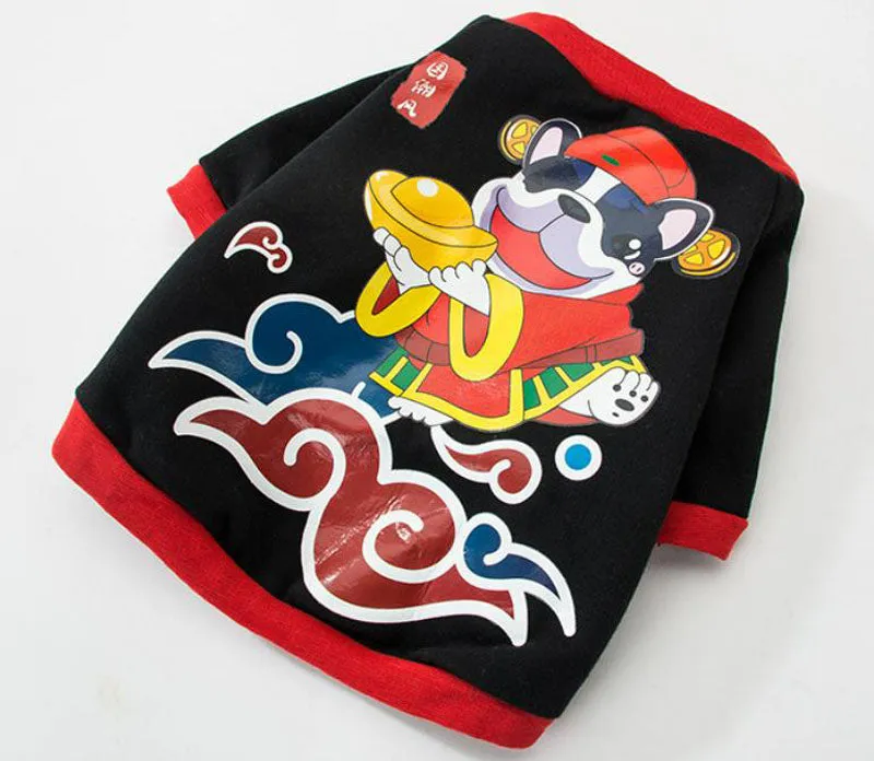 New autumn and winter hooded sweater small and medium-sized dog pet clothes