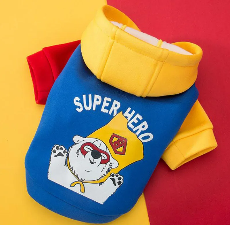 New autumn and winter hooded sweater small and medium-sized dog pet clothes