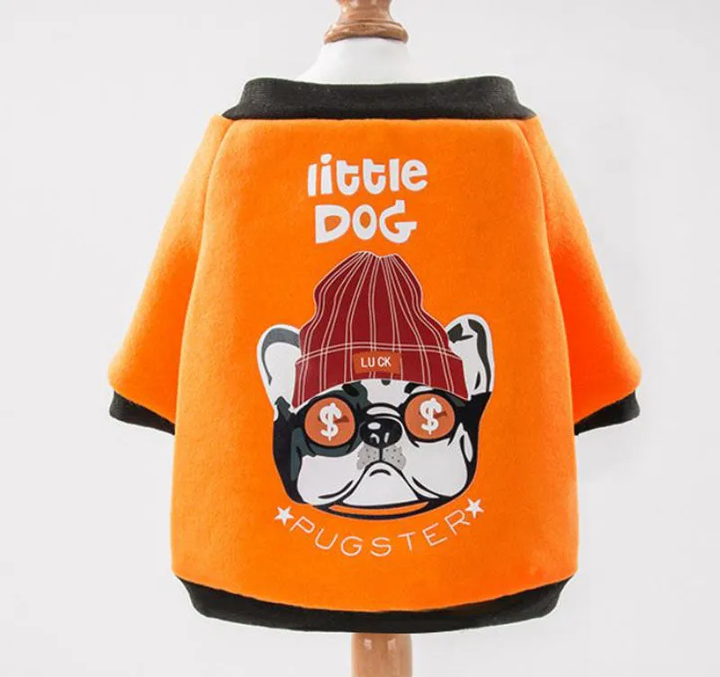 New autumn and winter hooded sweater small and medium-sized dog pet clothes