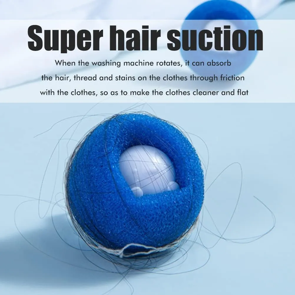 NEW Pet Hair Remover for Laundry, 5 Pcs Hair Removal Balls, Washing Machine Hair Catcher Laundry Ball for Clothing Dog Cat Pet Fur Remover, All Blue, 5pk