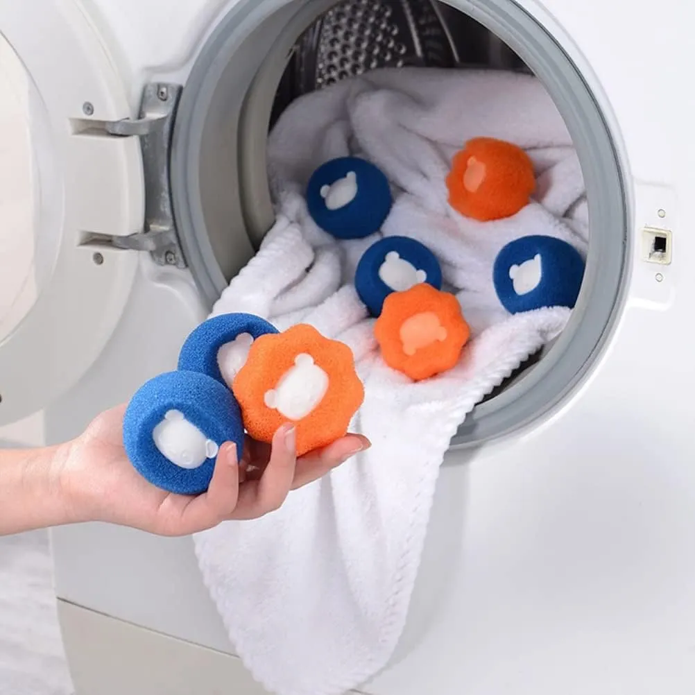 NEW Pet Hair Remover for Laundry, 5 Pcs Hair Removal Balls, Washing Machine Hair Catcher Laundry Ball for Clothing Dog Cat Pet Fur Remover, All Blue, 5pk