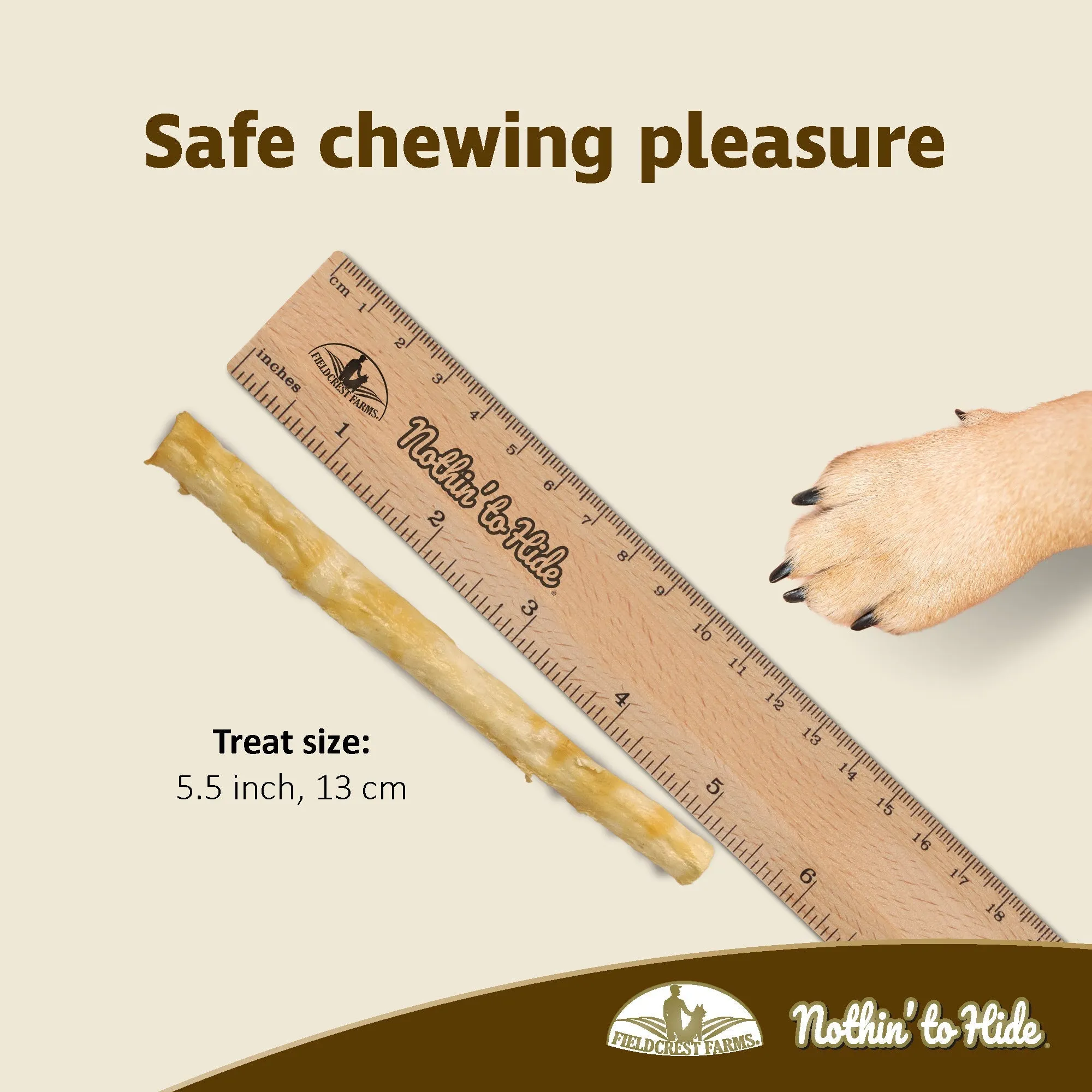Nothin to Hide Chicken Twist Stix Small Dog Treats 10 Pack