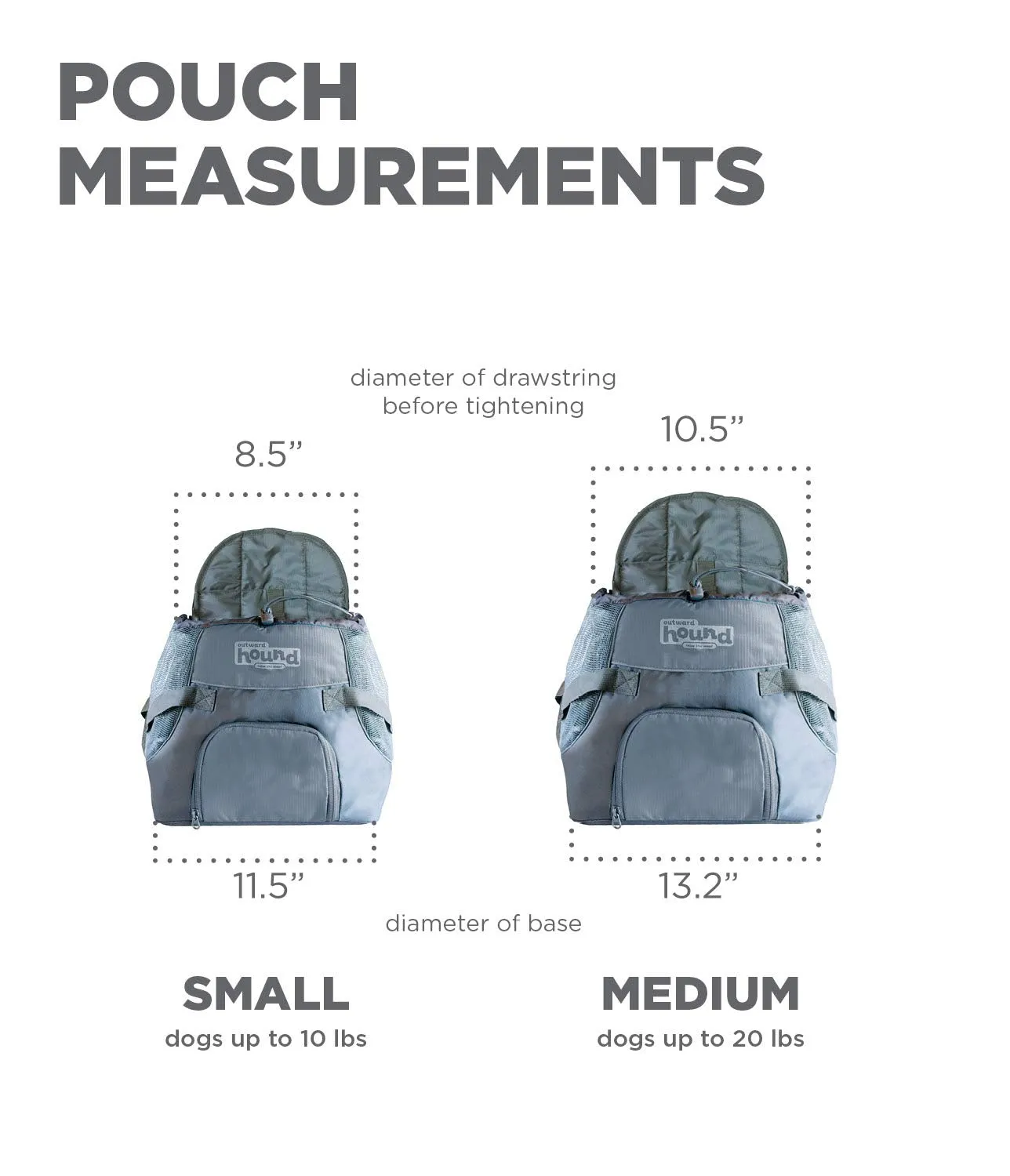 Outward Hound PoochPouch Front-Pack Pet Carrier - Gray - Medium