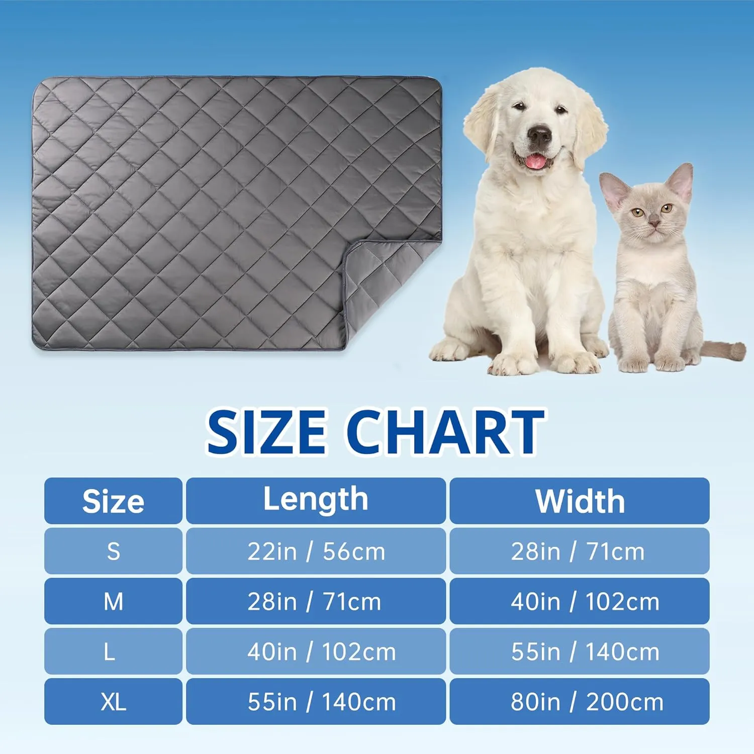 Paw Legend Dog Cooling Mat for Dogs Cats Cooling Pad for Dog Pet Cooling Mat Cooling Blanket Summer Cool Tech Fabric Washable Dog Sleeping Pad on Kennel Sofa Bed Floor Car Seats, Small, Gray