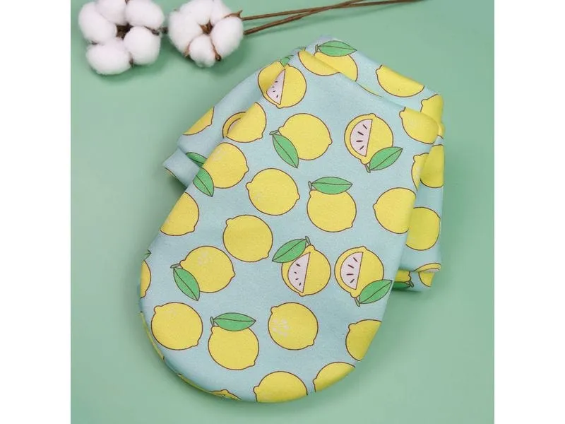Pet Clothes Lemon Pattern