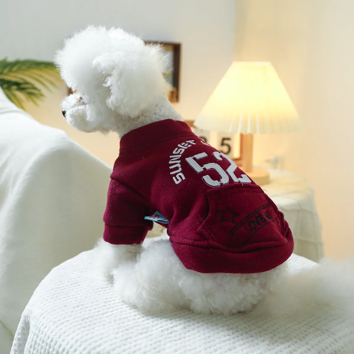 Pet Clothes | Sports Dog & Cat Clothing | Autumn and Winter 52 Size Sweatshirt