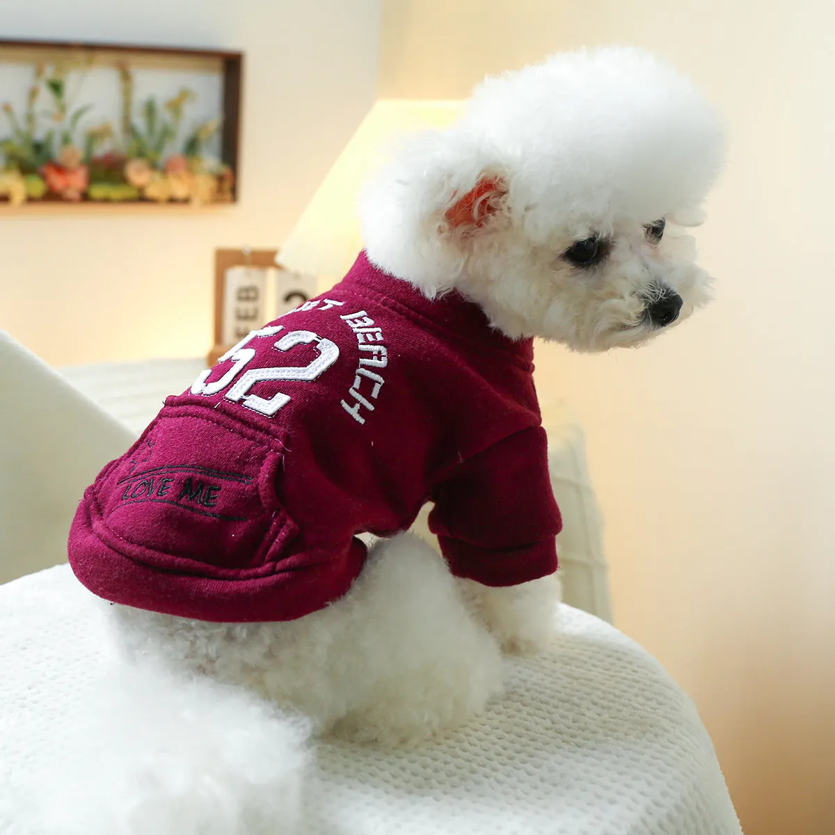 Pet Clothes | Sports Dog & Cat Clothing | Autumn and Winter 52 Size Sweatshirt