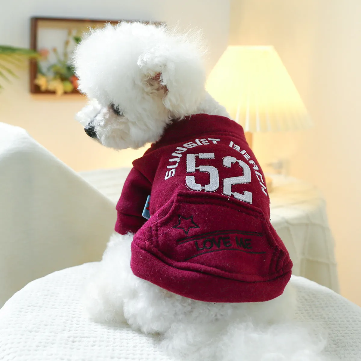 Pet Clothes | Sports Dog & Cat Clothing | Autumn and Winter 52 Size Sweatshirt