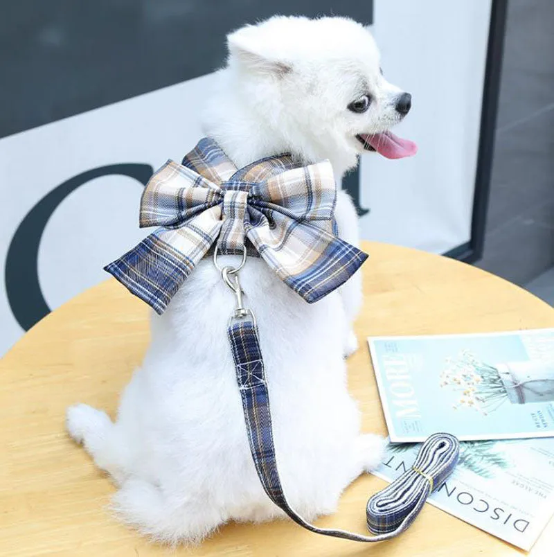 Pet leash dog cat clothes vest type leash