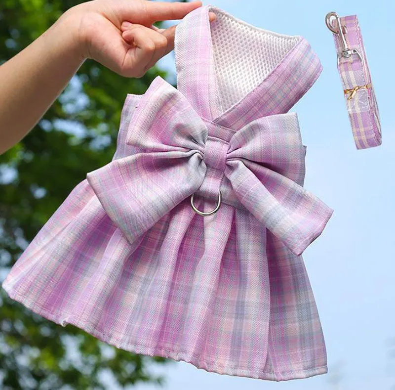 Pet leash dog cat clothes vest type leash