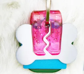 Pet Tag Silencer Clip It On, Jingle's Gone! -Pink